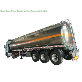 China 5083 Aluminium Alloy Tank Semi Trailer 40000L , Fuel Oil Delivery Tanker 3 Axle supplier