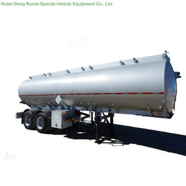 China Stainless Steel Fuel Tank Semi Trailer With 30KL - 40K Liter Capacity 2 Axle supplier