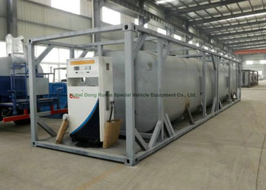 China Dong Run Refuel Tank Container 40 FT , ISO Mobile Gasoline Station Tank supplier