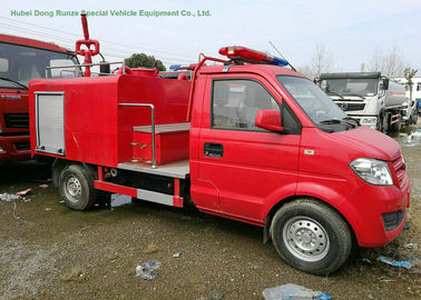 China Left Hand	Drive Fire Fighting Truck With Gasoline Portable Fire Pump 1CBM Water supplier