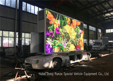 China Outdoor Full Color Mobile LED Advertising Trailer With Hydraulic Lifting System  supplier
