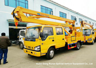 China ISUZU 4x2 14-16M Aerial Platform Truck LHD EURO5 , Vehicle Mounted Work Platforms supplier