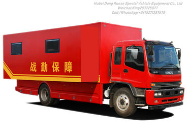 China ISUZU Outdoor Mobile Camping Truck With Living Room supplier