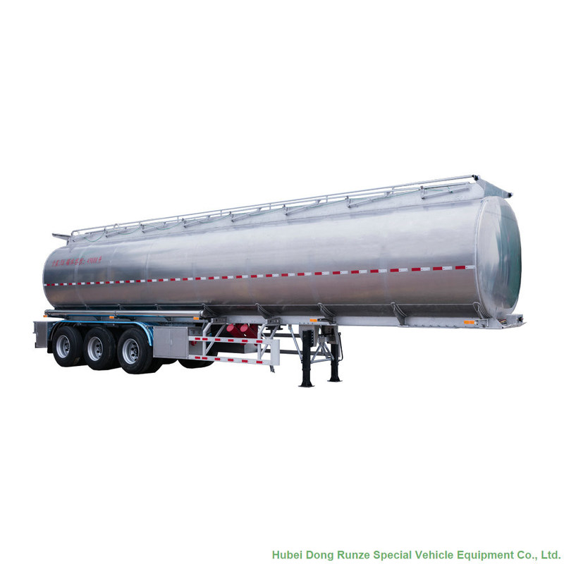 44m3 Aluminum Fuel Semi Trailer 3 Axle For Health Oil Transport 40T 45Ton
