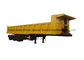 3 axles end tipping semi trailer/rear dump semitrailer for truck 50 - 60 Ton supplier