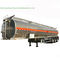5083 Aluminium Alloy Tank Semi Trailer 40000L , Fuel Oil Delivery Tanker 3 Axle supplier
