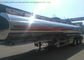 42m3 Aluminum Oil Tanker Semi Trailer 3Axles For Diesel ,Oil , Gasoline, Kerosene Transport 40Ton supplier