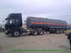Tri Axles Caustic Soda Chemical Delivery Truck For 30 - 45MT Sodium Hydroxide supplier