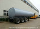 Steel Lined PE Road Chemical Tank Trailers For Transport Bleach , Hydrochloric Acid supplier