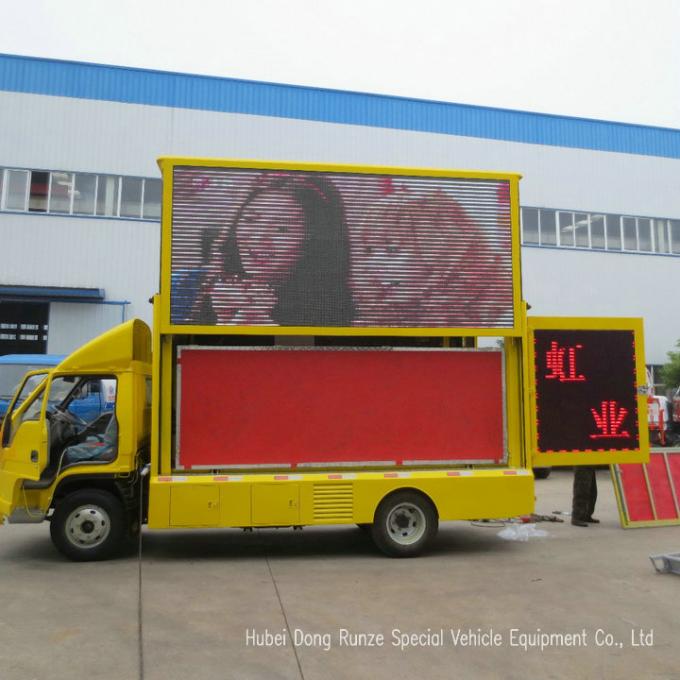 Mobile Digital Advertising Vehicle with Stage For Outdoor Broadcast