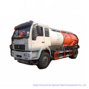 Sinotruk HOWO Combined Sewer Jetting Vacuum Tanker Truck (12000L Tank Cleaner Clean water 4m3, Wast Sewage Tank 6m3 RHD -LHD 4X2)