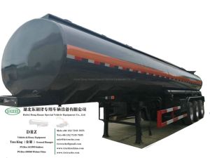 4 Compartments Hydrochloric Acid Tanker (3 Axles 19m3-30m3-5000USG-8000USD-Steel Lined LLDPE Tank For Transport HCl,NaOH , NaCLO,PAC,H2SO4 ,HF,H3PO4 Chemical)