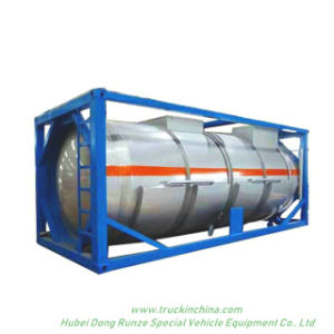 Phosphorous Acid Isotank Swap Stainless Steel Tank Body for Un1381 H3po4 Road Transport in 20feet Container Frame Locks