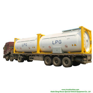 LPG ISO T50 Tank Container 20FT, 30FT, 40 FT Portable or Road Trannsport Un1075 (DEM, Isobutane, cooking gas) 24kl, 42kl