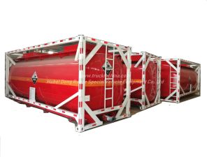 Custermizing 20FT Portable ISO Tank Container For Acid Hydrochloric Acid ,Sodium Hypochlorite,Hydrofluoric Acid ,Sodium Hydroxide (LDPE Lined Tank Container)20K