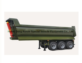 China 3 Axle U Shape Dump Semi Trailer Tipper Semi Trailer 30 ton U Type Hydraulic   24 CBM supplier