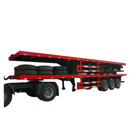 China Flatbe  Container Transport Trailer Chassis 40 ton ,60ton, supplier