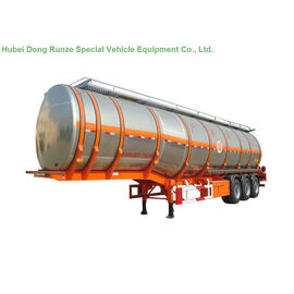 China Aluminum Flammable Liquid Fuel Crude Oil Tanker Truck Trailer With Capacity Optional 43 -49 M3 supplier