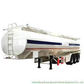 China 48m3 Aluminum Fuel Tanker Semi Trailer Tri Axle For Diesel ,Oil , Gasoline, Kerosene  Transport  48T-50Ton supplier