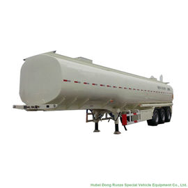 China Aluminum Tri Axle Tank Semi Trailer For Diesel Oil , Gasoline , Kerosene Transport 47-50Ton supplier