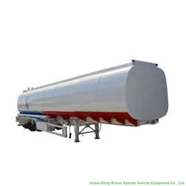 China SS 24000L Fuel Tanker Semi Trailer , 2 Axle Fuel Transfer Trailer 24Kl - 27K Liter supplier