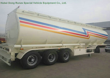 China 52m3   Fuel Tanker Semi Trailer  3 Axles 4 Compartments For Diesel ,Oil , Gasoline, Kerosene  Transport supplier