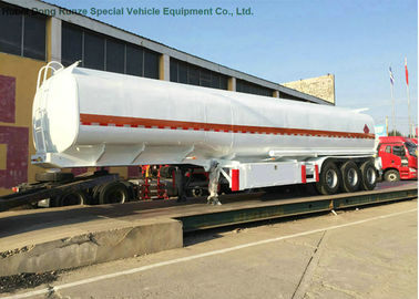 China 40m3 Stainless Steel Fuel Tanker Semi Trailer  3 Axles For Diesel ,Oil , Gasoline, Kerosene  Transport   40Ton supplier
