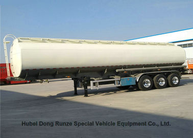 China Liquid Flammable Diesel Tank  Semi Trailer 3 Axles For Gasoline  ,Oil ,  Kerosene 49000Liters Transport supplier