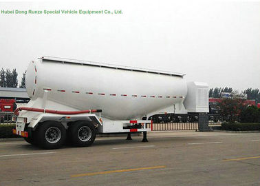 China 2 Axles V Type Tank Semi Trailer For Dry Powder Meterial Carry 40 - 45 M3 Capacity supplier