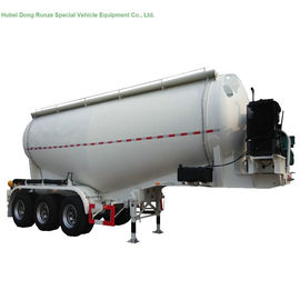 China 48-60cbm Tri Axle Tank Semi Trailer For Carry Bulk Cement With Carbon Steel Tank supplier
