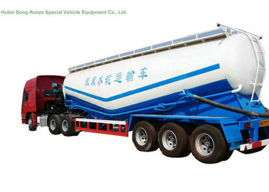 China V Type Cement Hauling Trailers With Diesel Engine For Dry Powder Meterial 60 - 65 M3 supplier