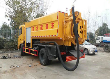 China DongFeng Septic Vacuum Trucks Combined Jetting , Sewage Collection Truck 8000L supplier