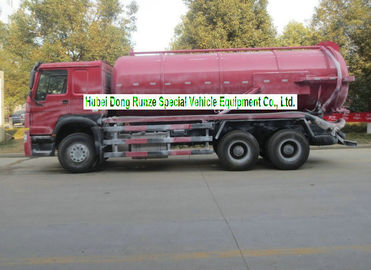 China Sinotruk Howo 18000L Sewage Suction Truck With Vacuum Pump 10 Wheeler supplier