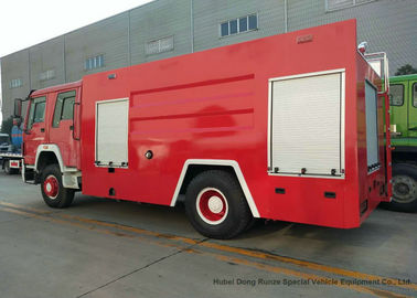 China Sino HOWO 10cbm Pumper Fire Truck / Fire Department Vehicles 8000-10000 L supplier