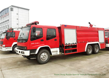 China ISUZU 6x4 Water Tank Fire Department Trucks , Fire Fighting Vehicles Heavy Duty supplier