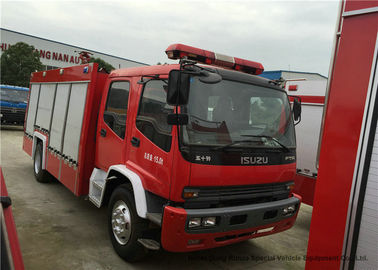 China Industrial 4x2 Fire Fighting Truck With Water / Foam Tank 6 - 8 Ton Capacity supplier