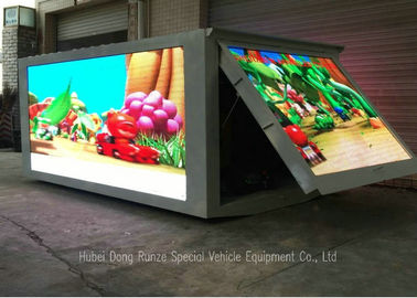 China Outdoor LED Billboard Truck , LED Video Display Truck With Left / Right / 3 Sided supplier