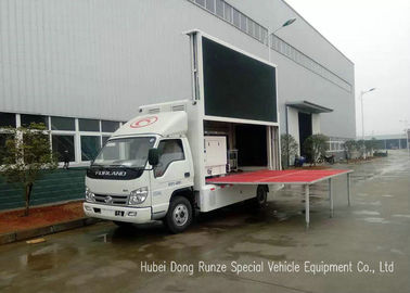 China Mobile Digital Advertising Vehicle with Stage For Outdoor Broadcast / Events / Shows supplier