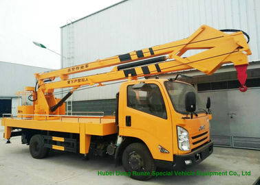 China JMC Knuckle Boom Truck Mounted Aerial Work Platform , 18 Meter Bucket Lift Truck supplier
