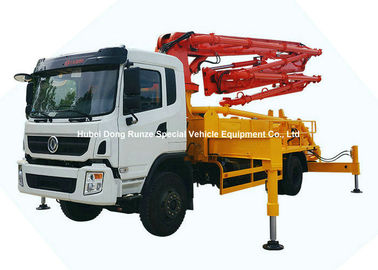China 26m -31m Small Mobile Concrete Mixer Pump Truck With DFAC King Run Chassis supplier