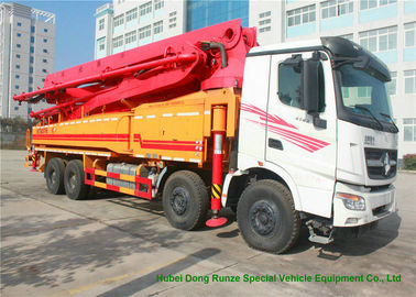 China Beiben V3 35m -51m Mini Concrete Pump Truck , Truck Mounted Concrete Pump supplier