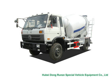 China Industrial 4x2 / 4x4 Mobile Concrete Agitator Truck 6 Cbm With 3 Seater supplier