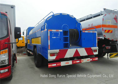 China Stainless Steel Liquid Tank Truck / Water Tanker Truck With High Pressure Jetting Pump supplier