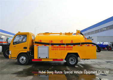 China DFAC 3500L-5000L Fecal Sewage Suction Tanker Truck With Hydro Jet Plumbing supplier
