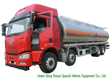 China FAW 8X4 Aluminum Road Liquid Tank Truck For Fuel Transportation 30000L supplier