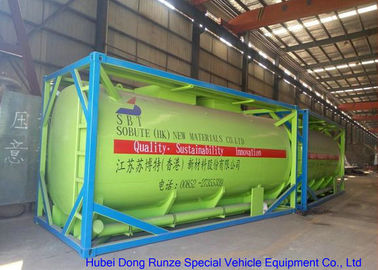 China Fluoboric Acid Transport Tank Container 20FT , ISO Bulk Container For Shipping supplier