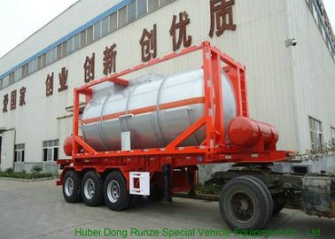 China 20FT Steam Heating Insulated Tank Container Stanless Steel For Yellow Phosphorus  P4 supplier
