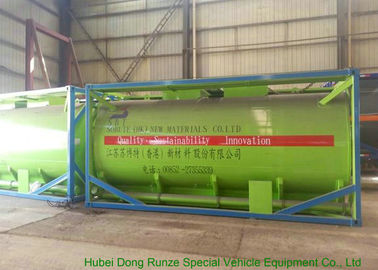 China 20Feet HCL Acid ISO Tank Container For Shipping UN1789 Steel Lined PE 16mm supplier