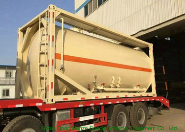 China 20FT Bulk Cement Tank Containers 20000L -  22500L With Carbon Steel Frame supplier