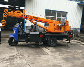 China Tricycle Hydraulic Truck Mounted Crane , 3- 5 Ton Lifting Mobile Truck Crane supplier